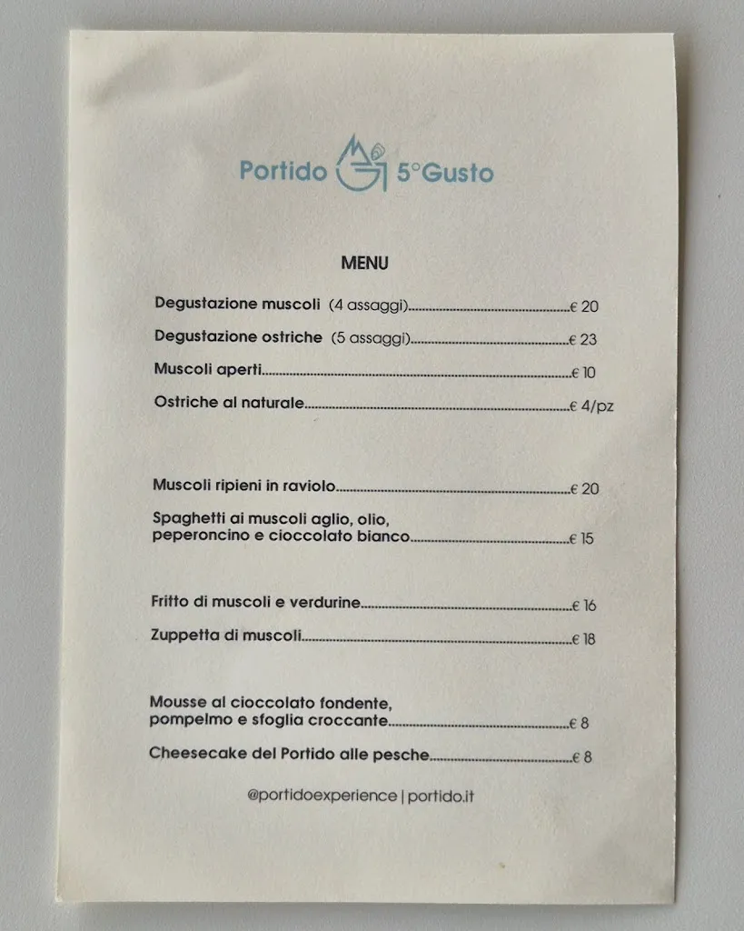 Menu_Portido 5° Gusto_Le Grazie di Ancona_image_1