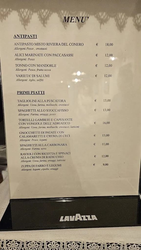 Menu_Trattoria 13 Cannelle_Le Grazie di Ancona_image_1