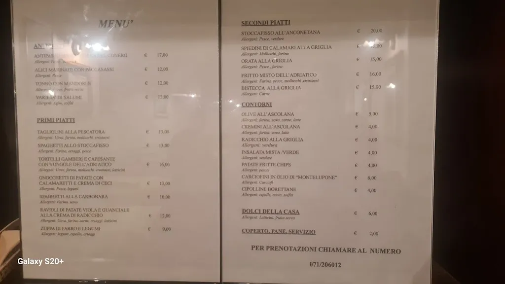 Menu_Trattoria 13 Cannelle_Le Grazie di Ancona_image_4