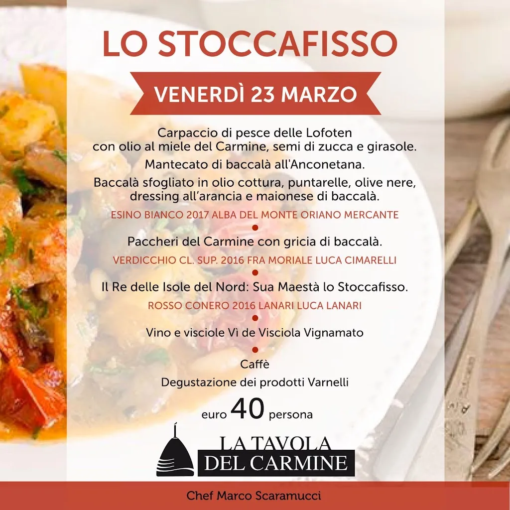 Menu_Azienda Del Carmine - Ristorante La Tavola_Le Grazie di Ancona_image_1