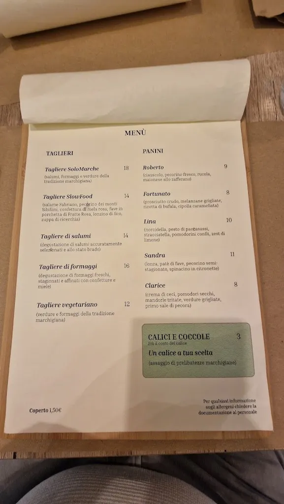 Menu_SoloMarche Bottega e Bistrot_Le Grazie di Ancona_image_1