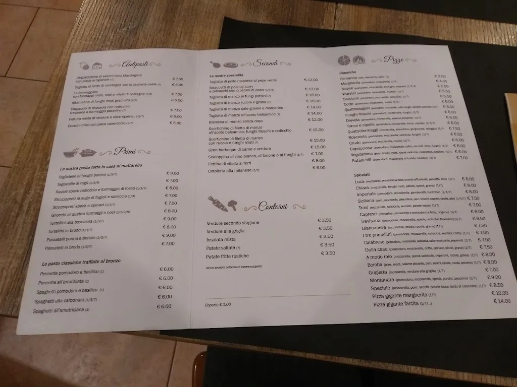 Menü_Ristorante La Vecchia Trattoria_Lunano_Bild_1