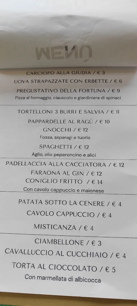 Menu_Ristorante Trattoria della Fortuna Jesi_Jesi_image_2