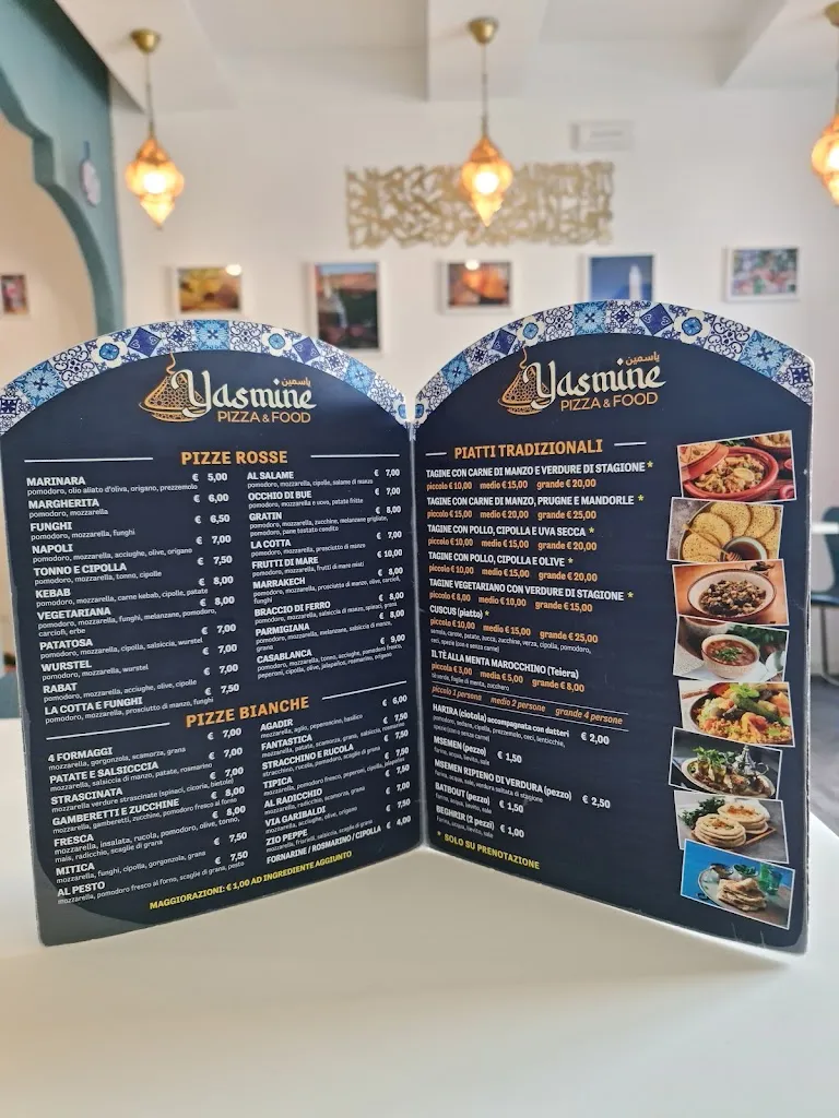Menu_Pizzeria ristorante Yasmine Pizza&Food (Piatti tradizionali Marocco)_Jesi_image_1