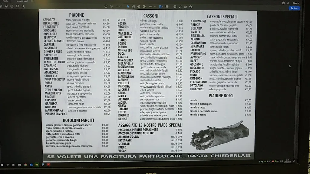 Menu_Il Chioschino Della Buona Piadina_Jesi_image_3