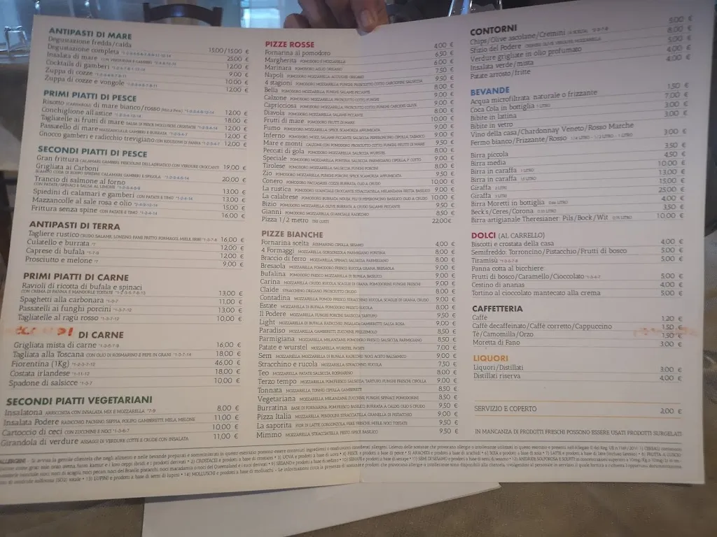 Menu_Il Podere - Trattoria e Pizzeria_Marina di Montemarciano_image_1