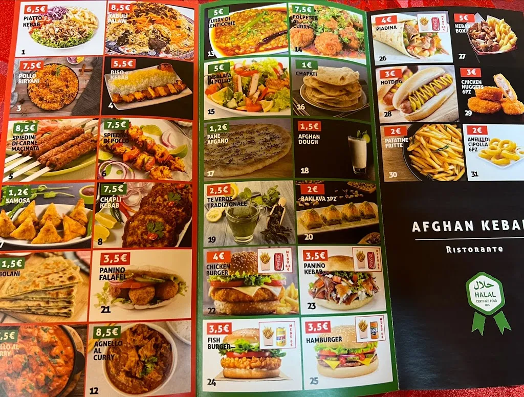 Menu_Afghan kebab ristorante_Macerata_image_2