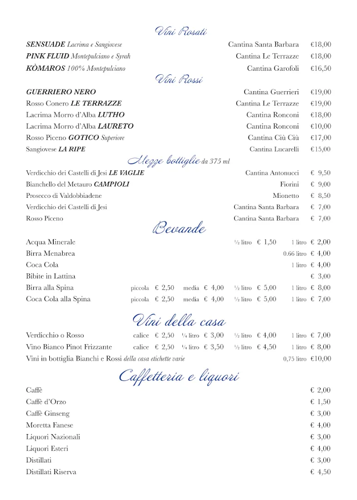 Menu_Ristorante Hotel 