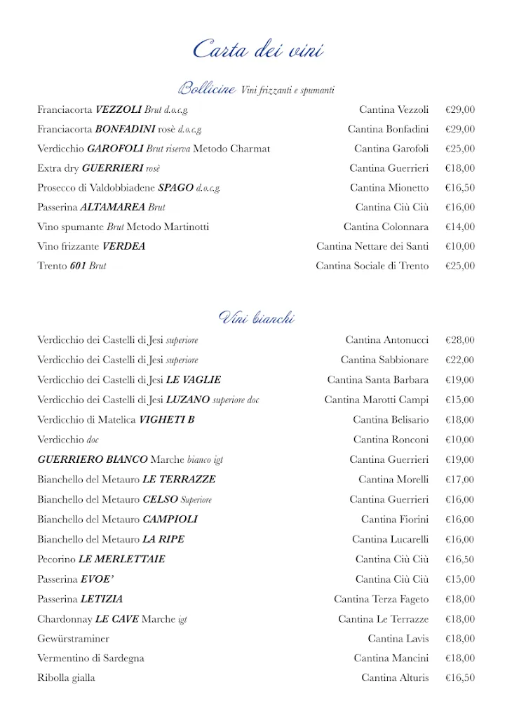 Menu_Ristorante Hotel 