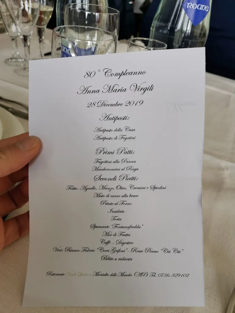 Menü_Ristorante Verde Quiete_Montalto delle Marche_Bild_1