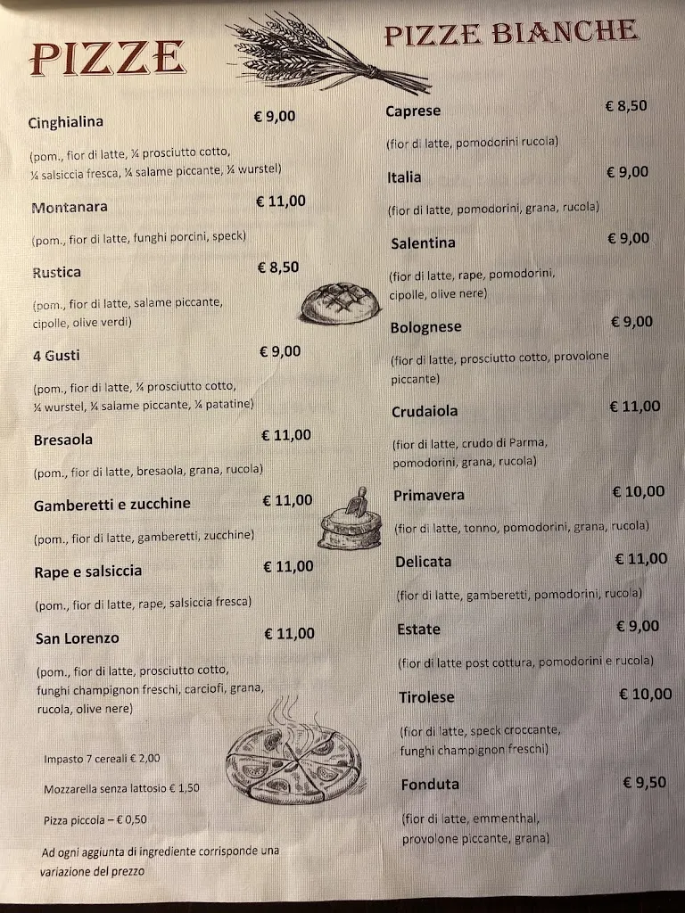 Menu_Pizzeria San Lorenzo_Casarano_image_2