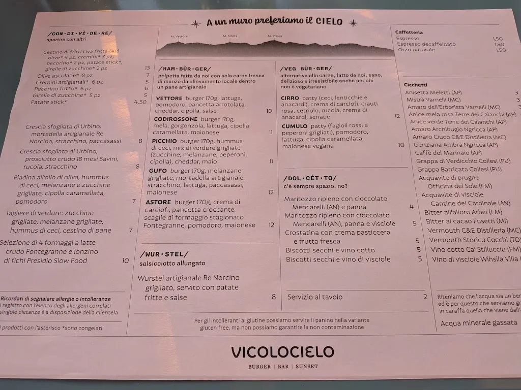 Menu_Vicolocielo burger | bar | sunset_Monteleone di Fermo_image_1