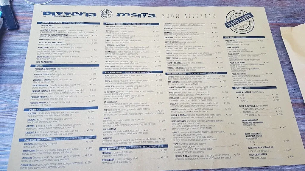 Menu_Bar Rosita pizzeria Di Venturini Giacomo_Montottone_image_4