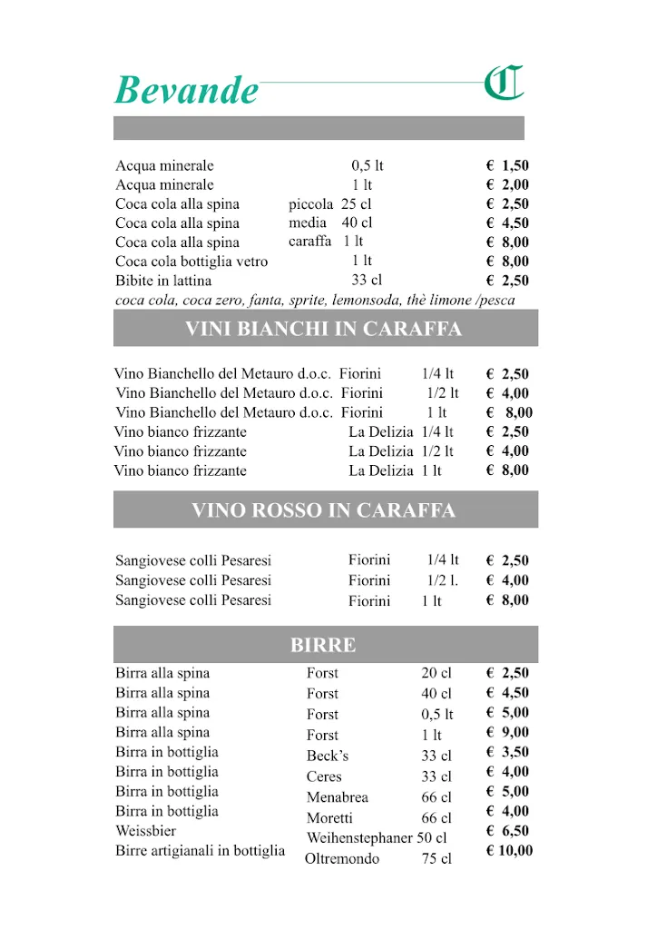Menu_Il Castagno Albergo Ristorante Pizzeria_Orciano di Pesaro_image_2