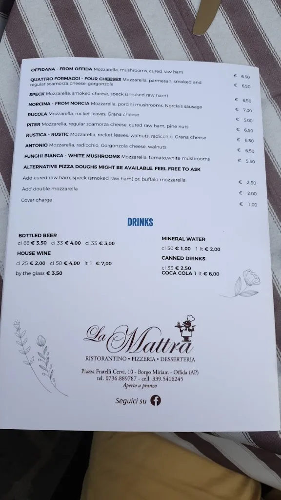 Menu_Ristorate Pizzeria La Mattra_Offida_image_2
