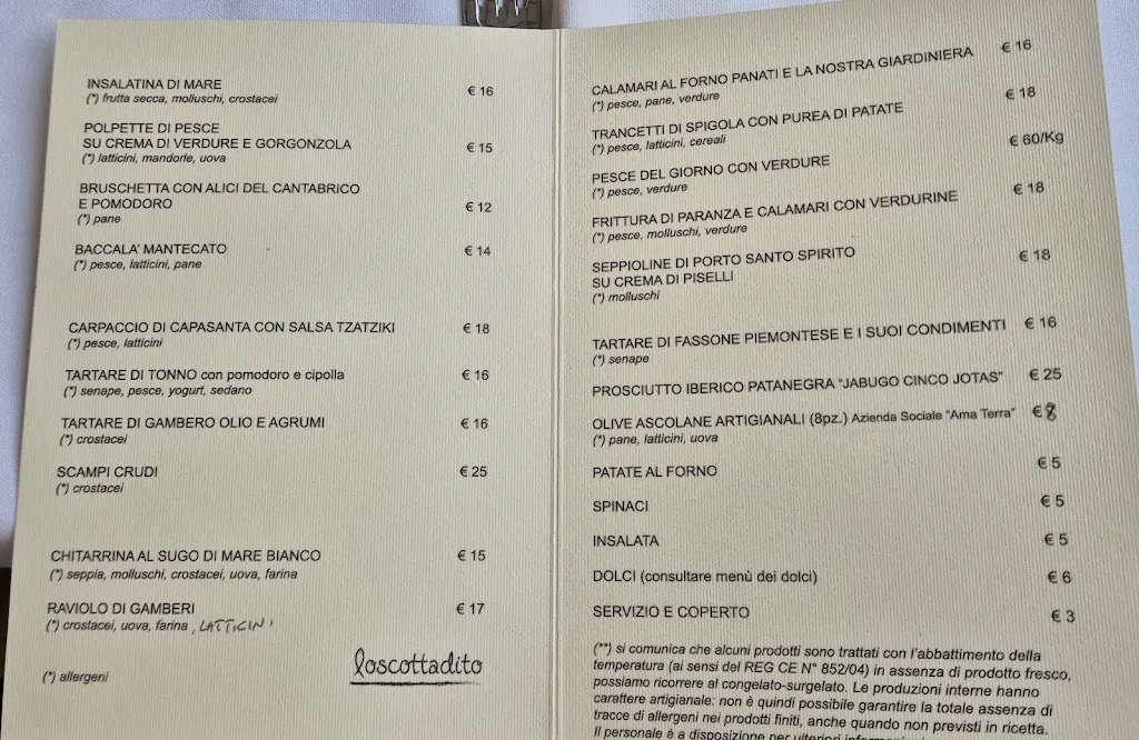 Menu_Ristorantino Loscottadito Numana_Numana_image_1