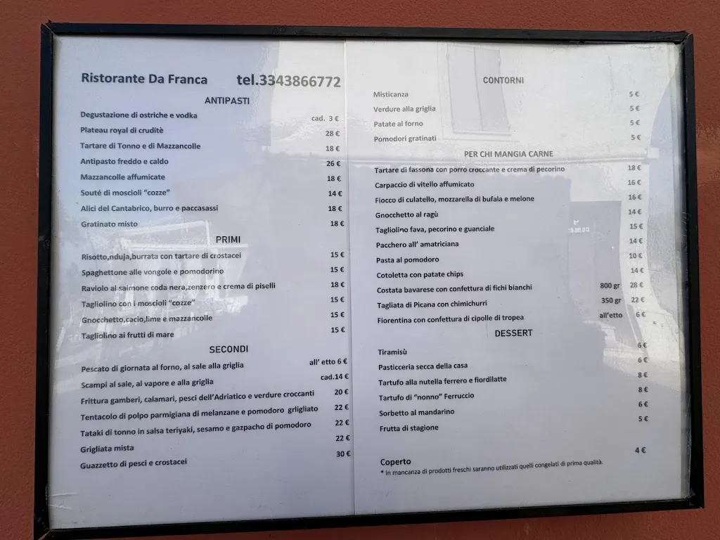 Menu_Ristorante Da Franca_Numana_image_4