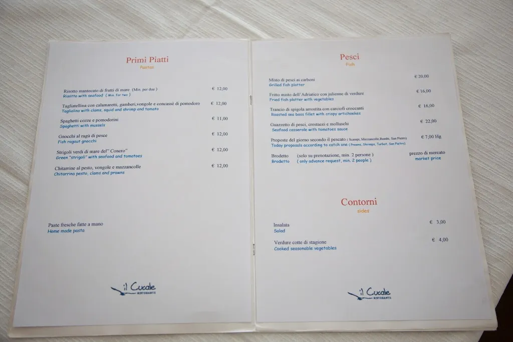 Menu_Il Cucale - Ristorante e Stabilimento Balneare_Numana_image_3