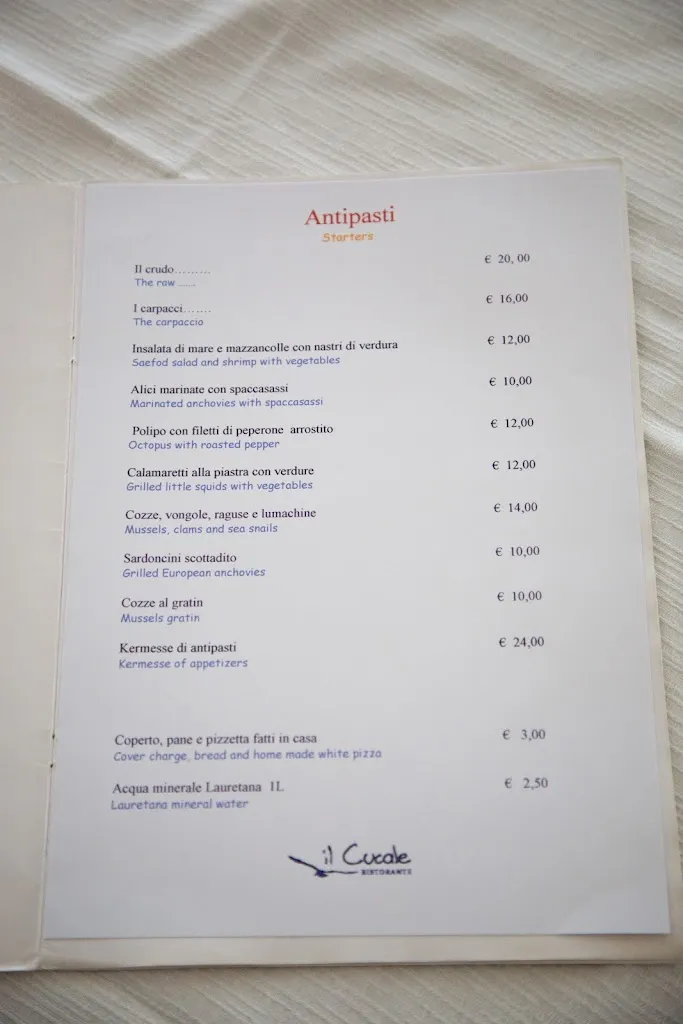 Menu_Il Cucale - Ristorante e Stabilimento Balneare_Numana_image_4