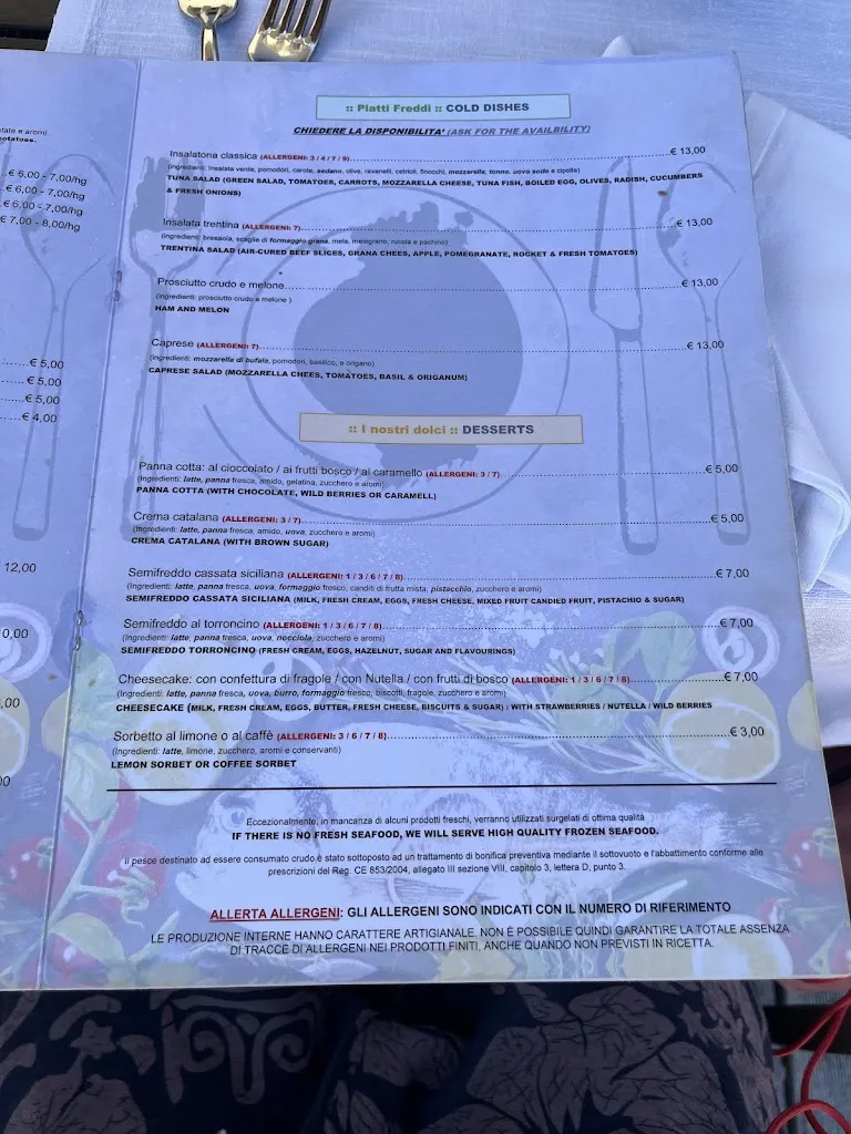 Menu_Ristorante La Paranza_Numana_immagine_1