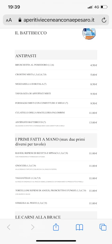 Menu_Il Battibecco Ristorante_Numana_image_3