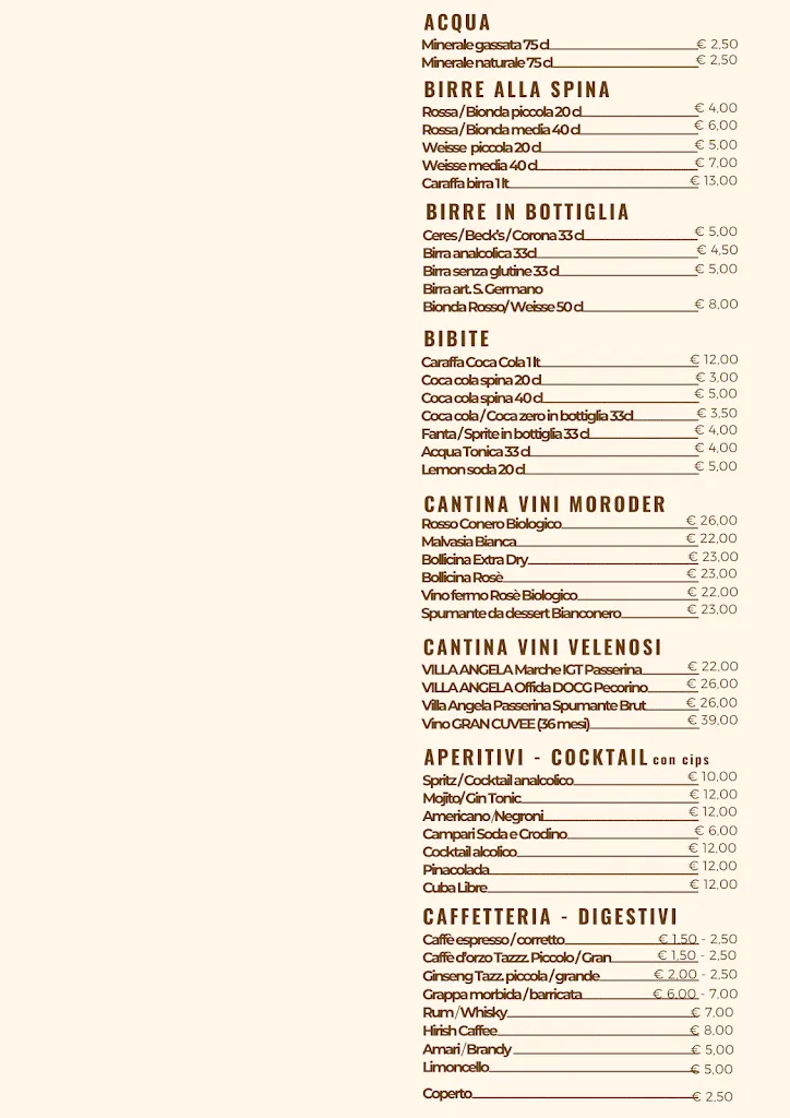 Menu_Pizzeria On The Beach_Numana_image_2