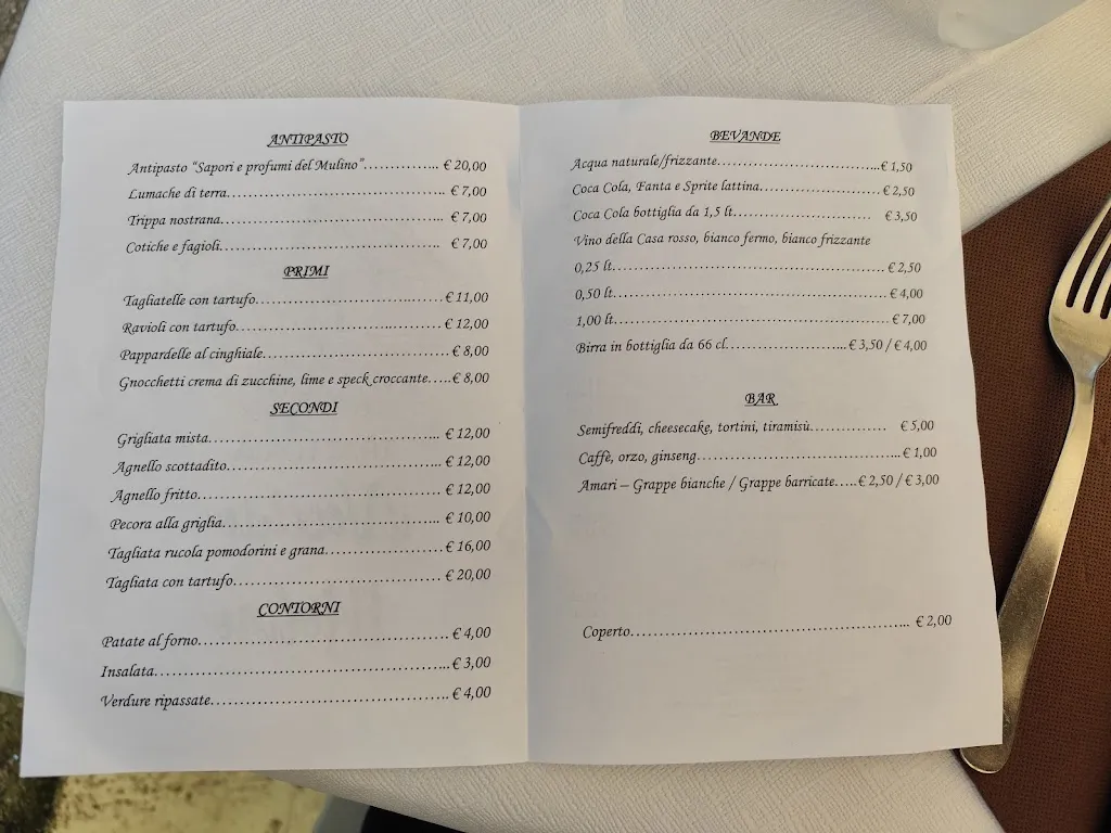 Menu_Ristorante Vecchio Molino di Silvia Fronzi_Pieve Torina_immagine_1