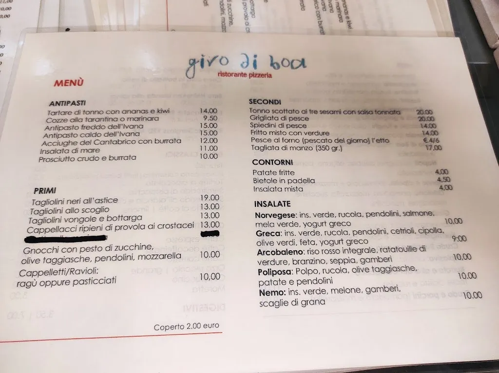 Menu_Italian Pizza Restaurant 