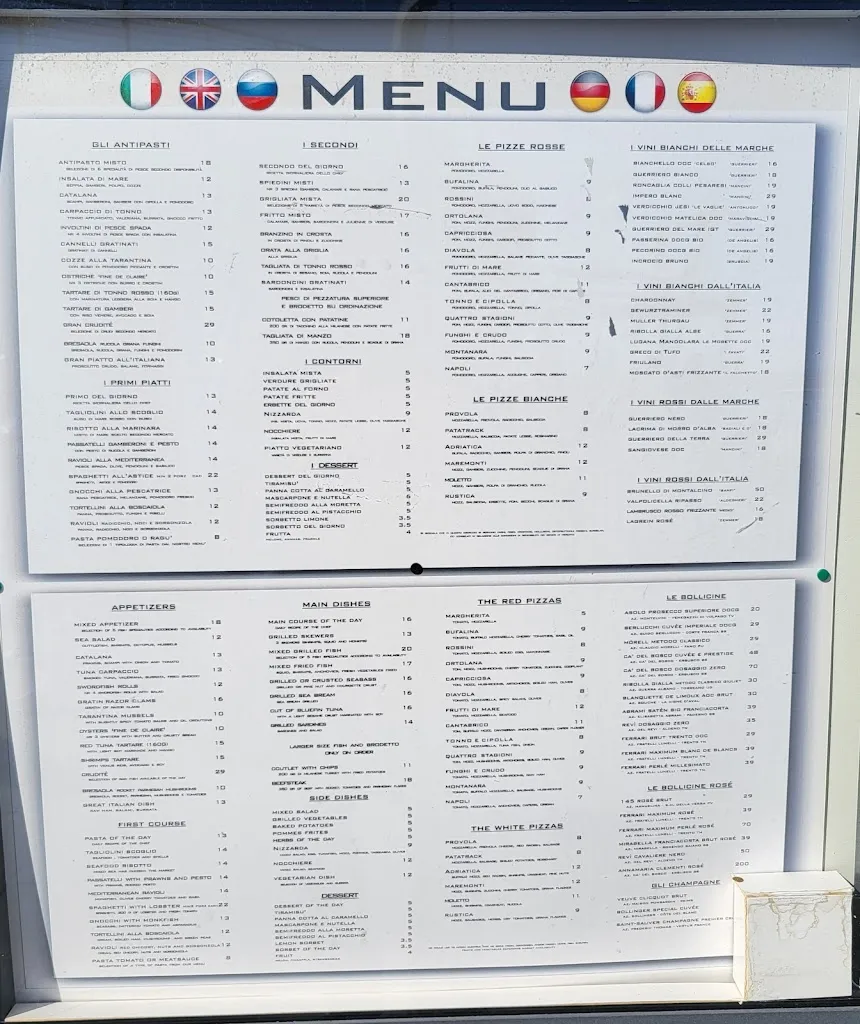 Menu_Italian Seafood Restaurant Moletto - Seaside of Pesaro_Pesaro_image_1