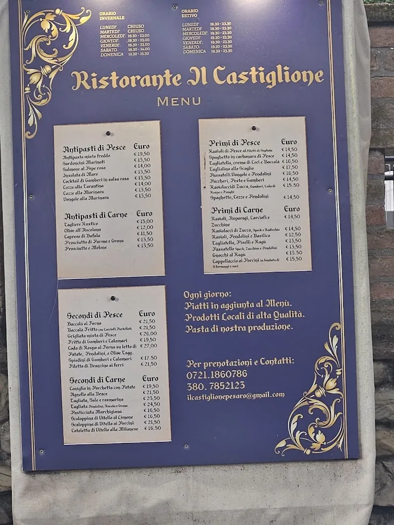 Menu_Il Castiglione Cocktail e Cucina_Pesaro_immagine_1