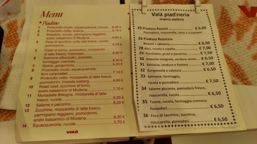 Menu_Valá Piadineria Pesaro_Pesaro_immagine_2