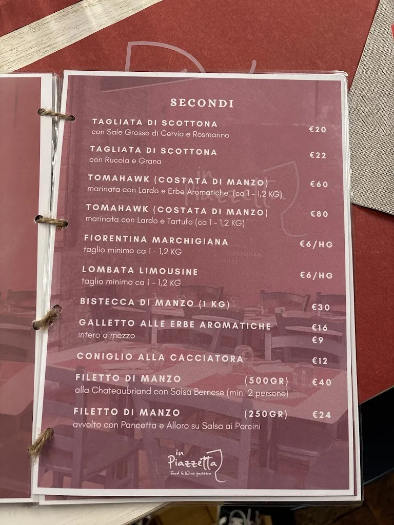Menu_IN PIAZZETTA PESARO - FOOD & WINE PASSION_Pesaro_image_1
