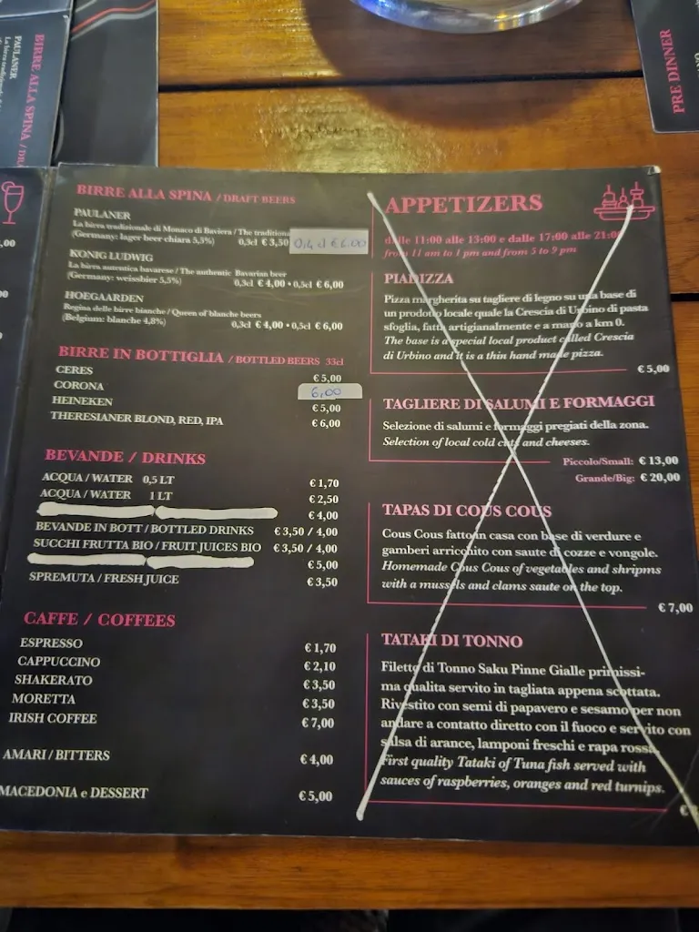 Menu_Café Journal – Ristorante di Pesce & Cocktail Bar_Pesaro_immagine_1