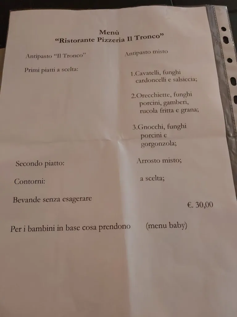 Menu_Ristorante Pizzeria Il Tronco_Cassano delle Murge_image_4