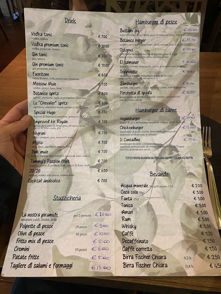 Menu_Botanico Bistrò_Porto Sant'Elpidio_image_1