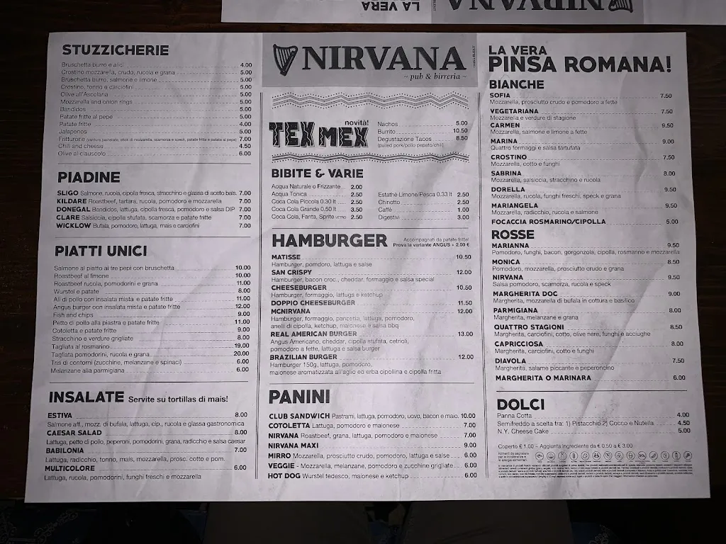 Menu_Bistrò Nirvana_Porto Sant'Elpidio_image_1