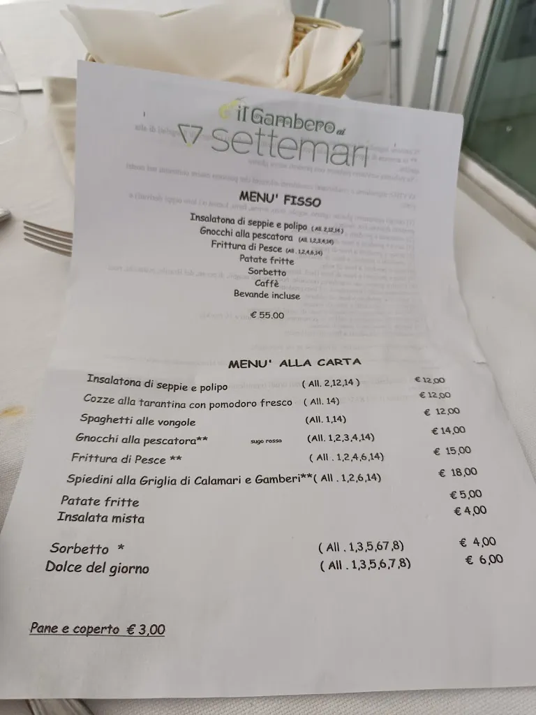 Menu_Ristorante Chalet Settemari_Porto Sant'Elpidio_immagine_1