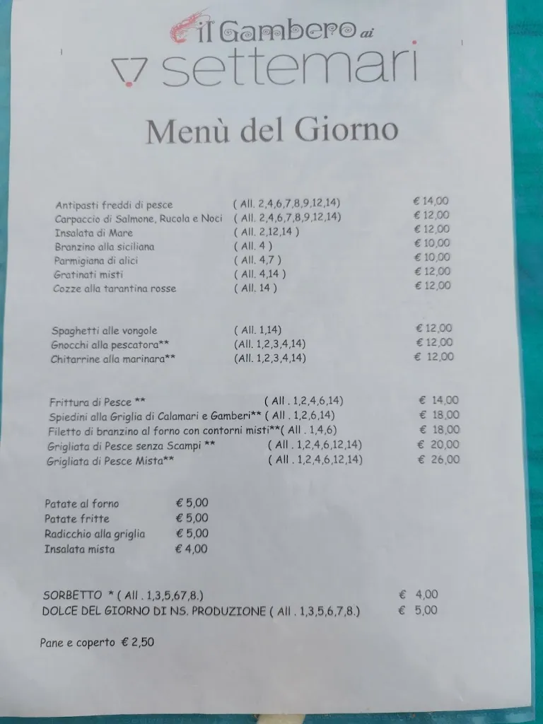 Menu_Ristorante Chalet Settemari_Porto Sant'Elpidio_immagine_2