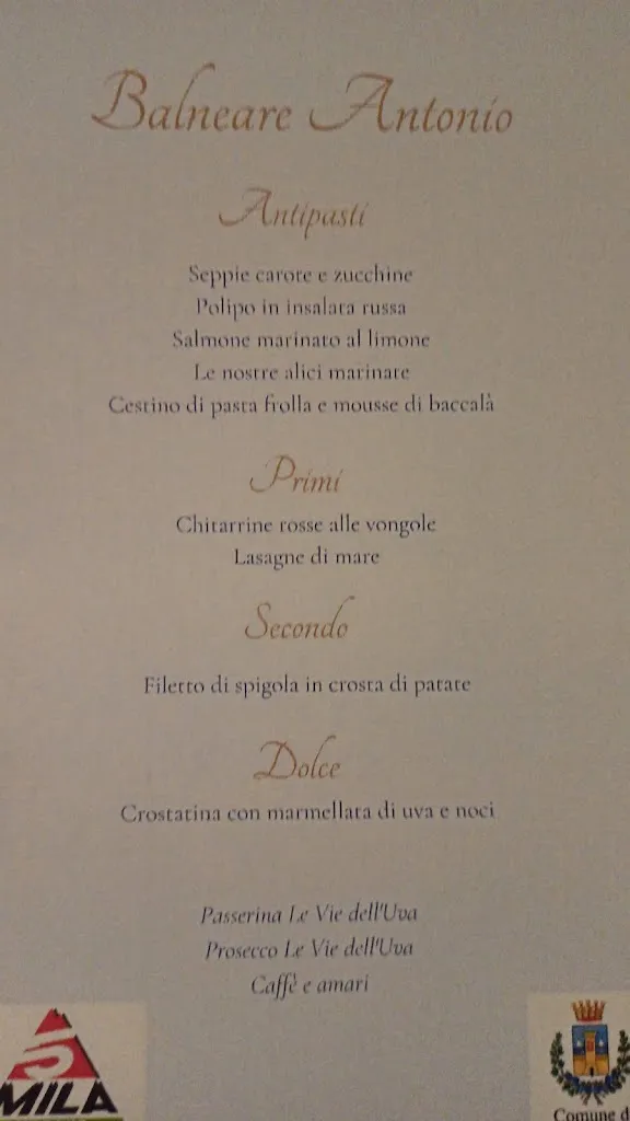 Menu_Balneare Pizzeria Antonio Porto Recanati_Porto Recanati_image_4