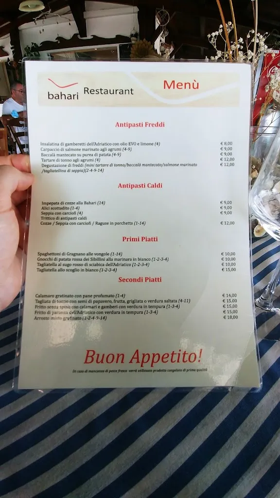 Menu_Bahari Cafè Restaurant_Porto Recanati_image_2