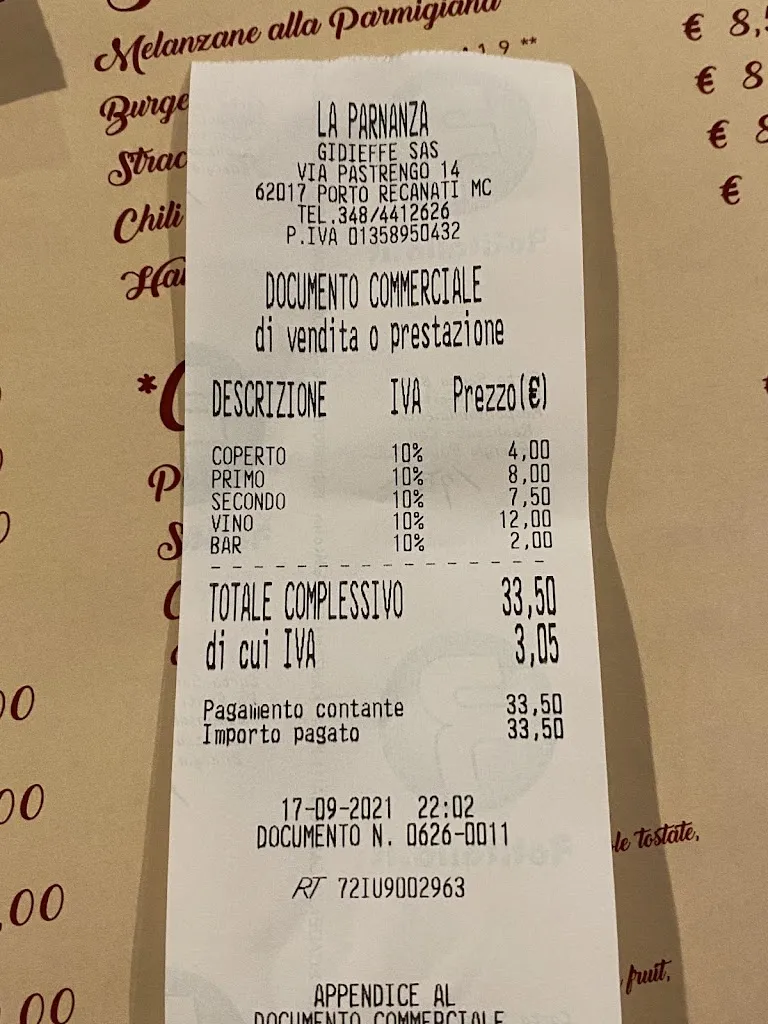 David G_La Parnanza_Porto Recanati_review