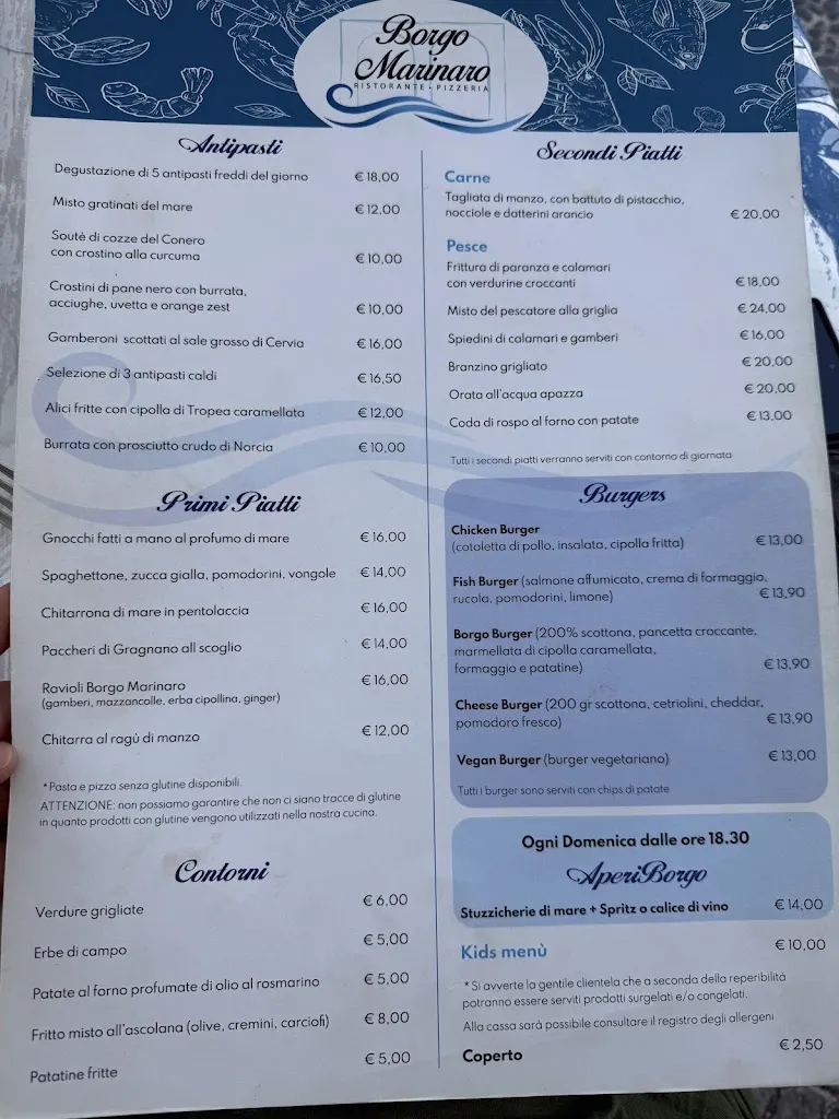 Menu_Ristorante Borgo Marinaro. Porto Recanati_Porto Recanati_image_1