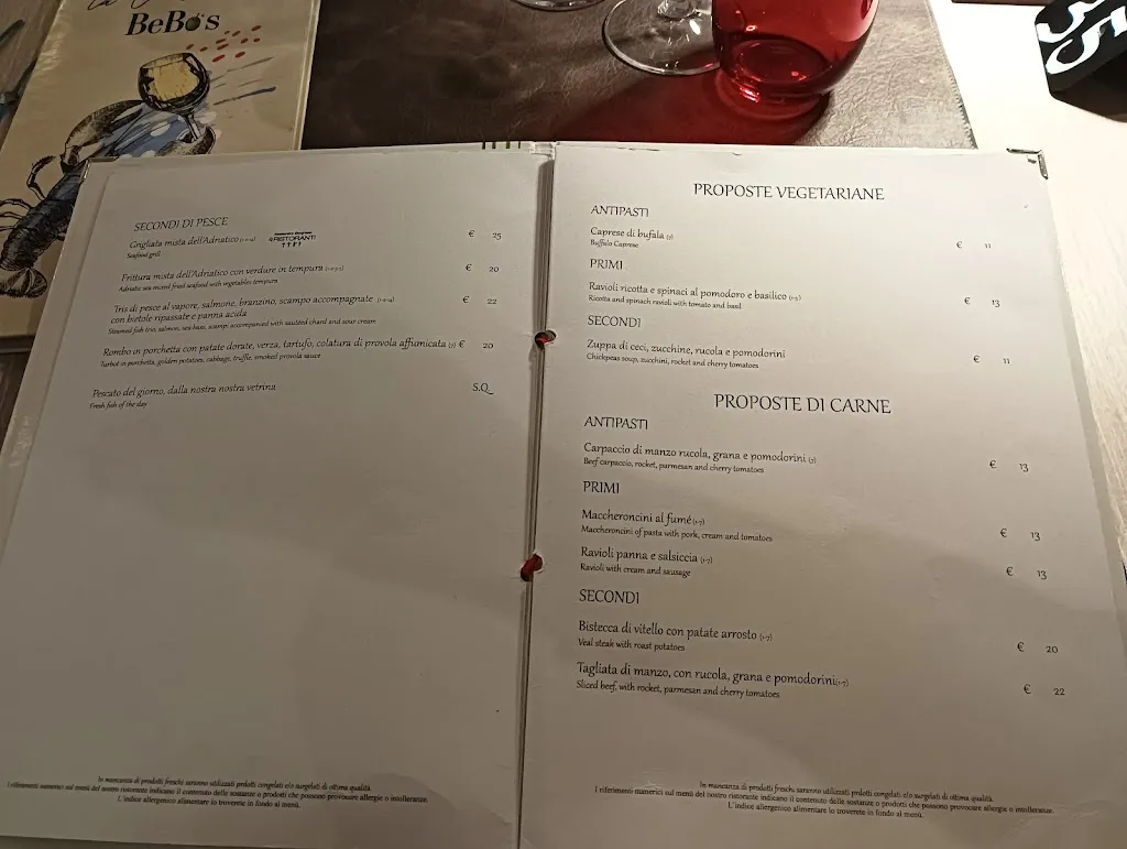 Menu_Ristorante Bebo's_Porto Recanati_image_1