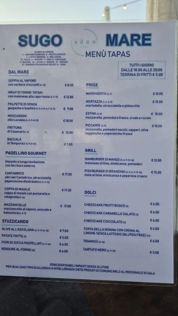 Menu_Beach Gallery - Porto Recanati_Porto Recanati_image_1