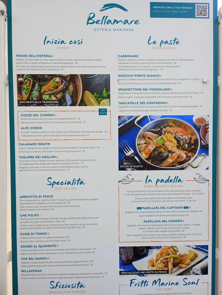 Menu_Bellamare | Osteria Marinara_Porto Recanati_image_1