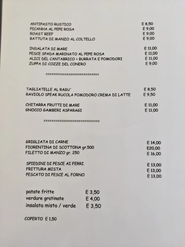 Menu_Kocònero Bar~ Beach ~ Restaurant_Porto Recanati_image_2