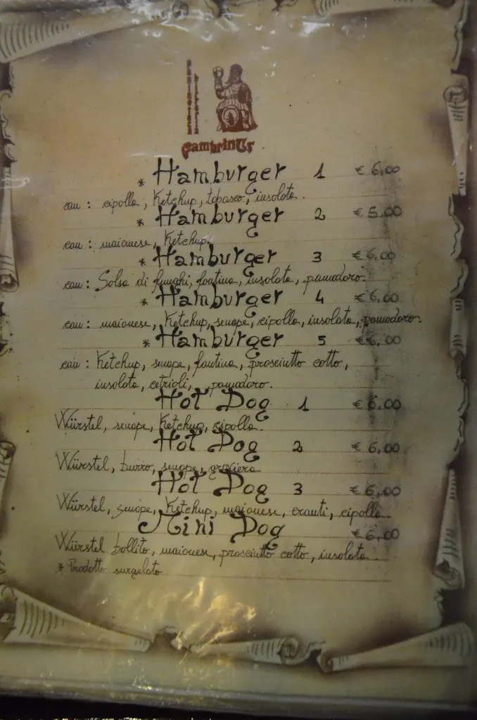 Menu_Gambrinus Pub birreria_Porto Recanati_image_1