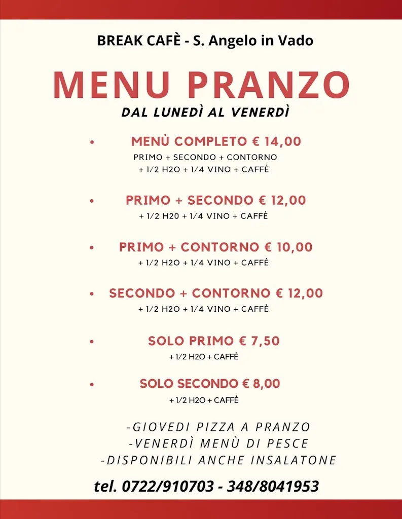 Menu_Break Cafe' Di Gorgolini Stefania_Sant'Angelo in Vado_image_1
