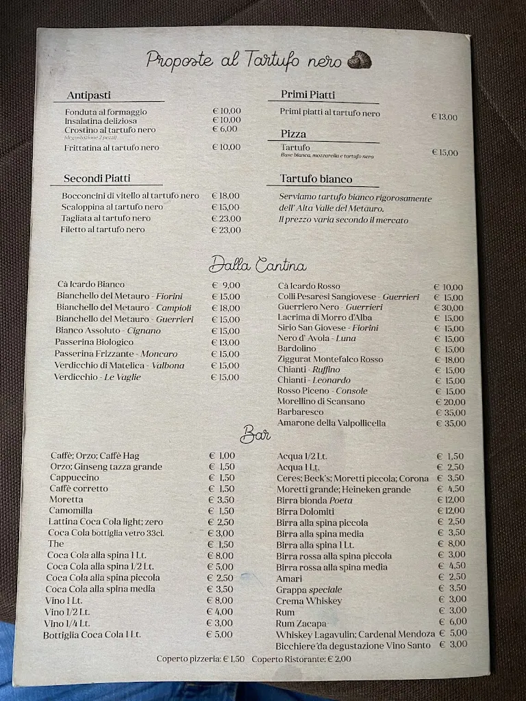 Menu_Ristorante Pizzeria Vecchia Fattoria_Sant'Angelo in Vado_image_1