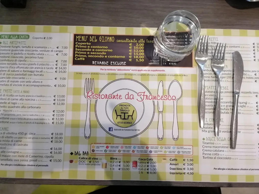 Menu_Ristorante da Francesco Scuriattibar_San Severino Marche_image_2